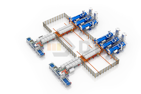 Automated production line for bottle products