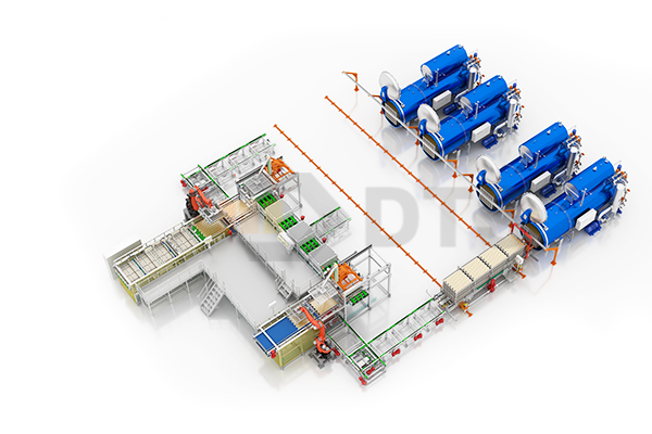 Automated production line for bowl and box products